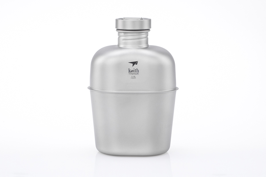 Keith Titanium Canteen Mess Kit Water Kettle Bottle Large Capacity Ti3060 